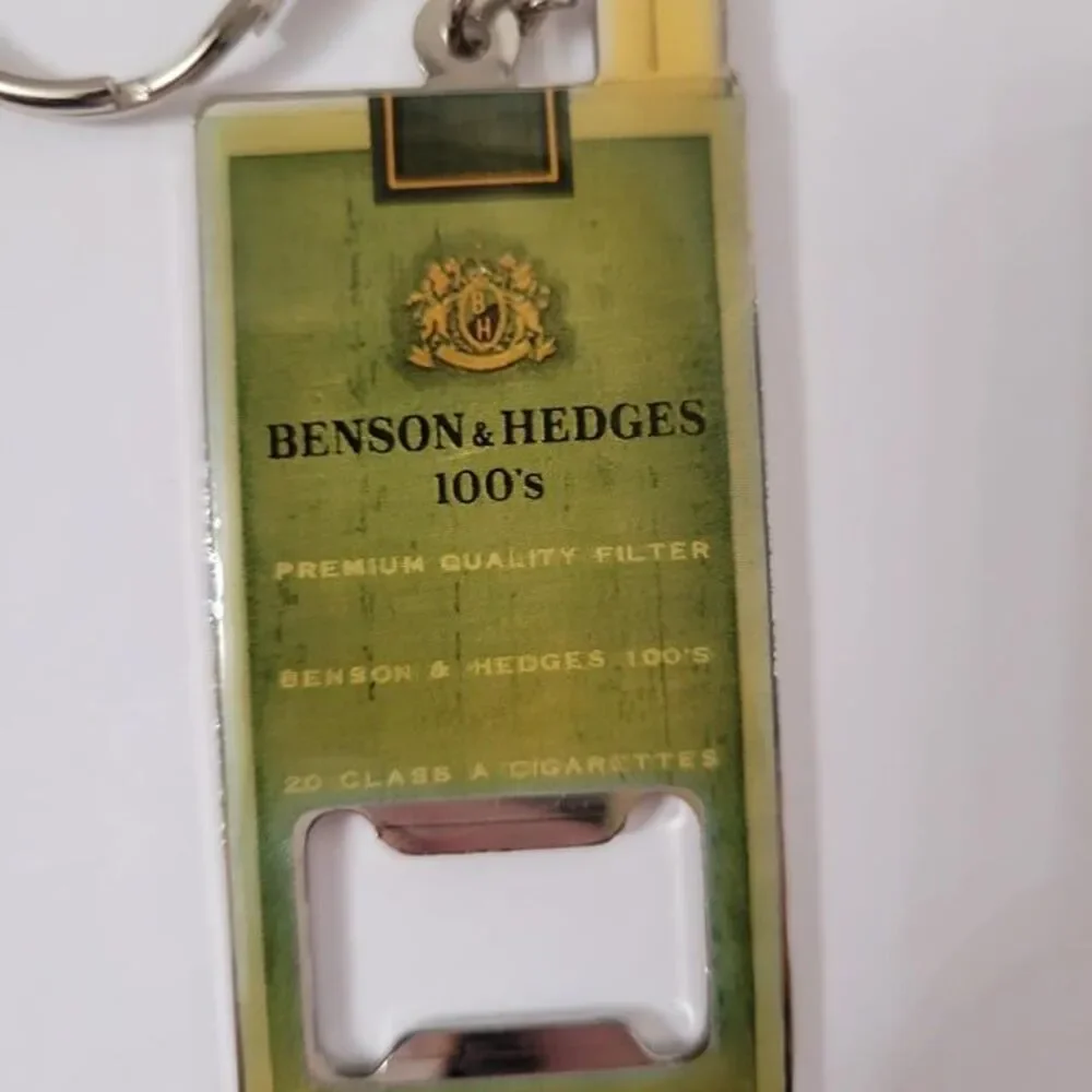 Vintage Benson & Hedges 100's Cigarette Metal Keychain & Bottle Opener